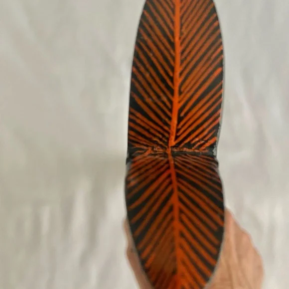 Vintage Fish Knife & Fork Carving Set in a fish shaped wood & brass stand - Picture 4 of 9